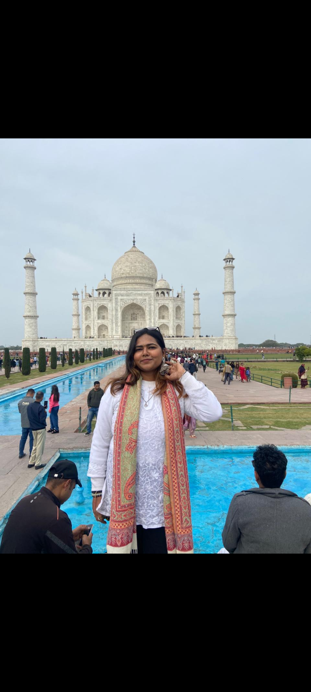 Archita Rajput, your tarot reader, visiting the Taj Mahal
